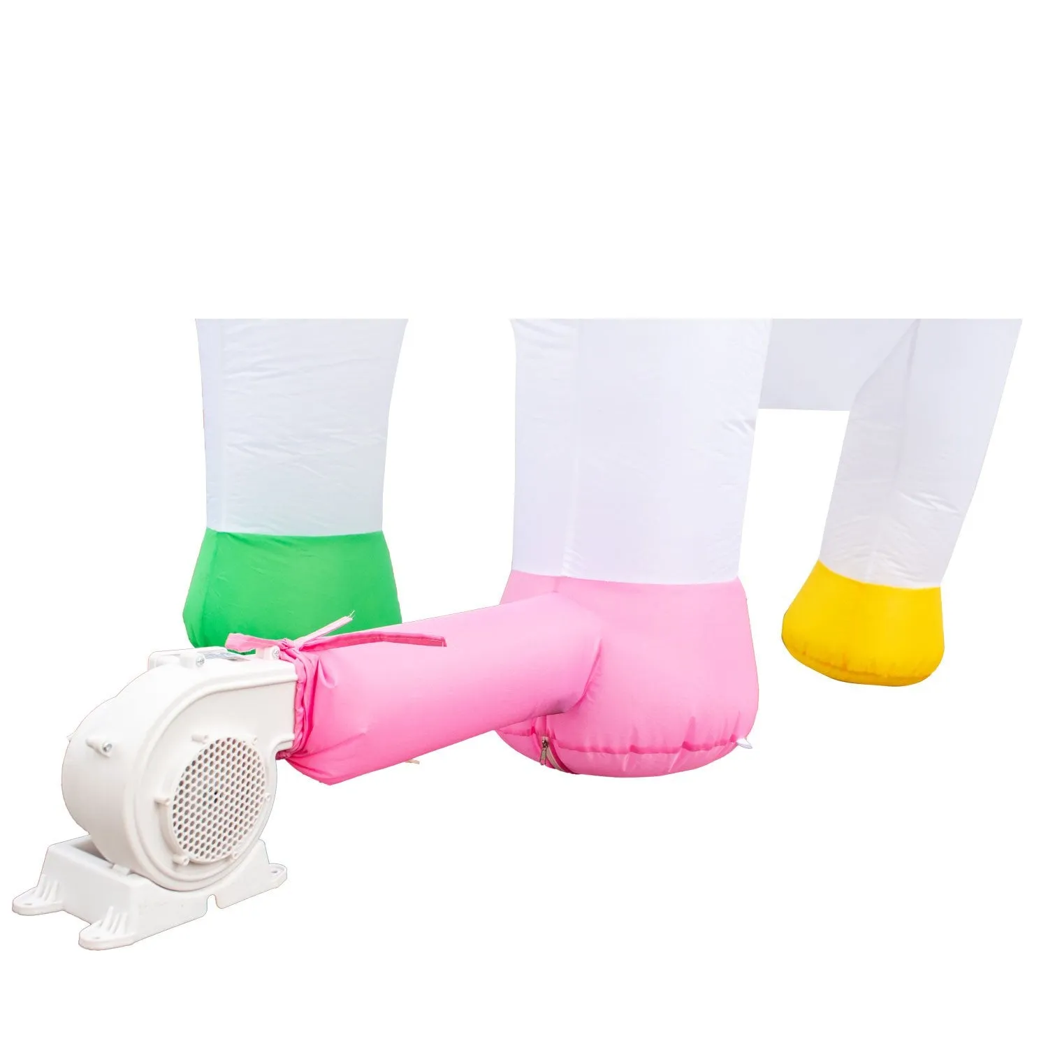 Inflatable Unicorn Decoration with Built-In Fan and LED Lights