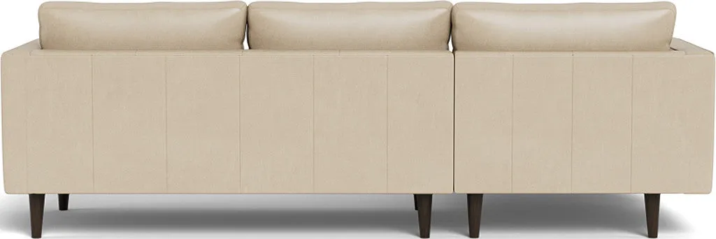 Ladybird 102" Leather Left Chaise Sectional