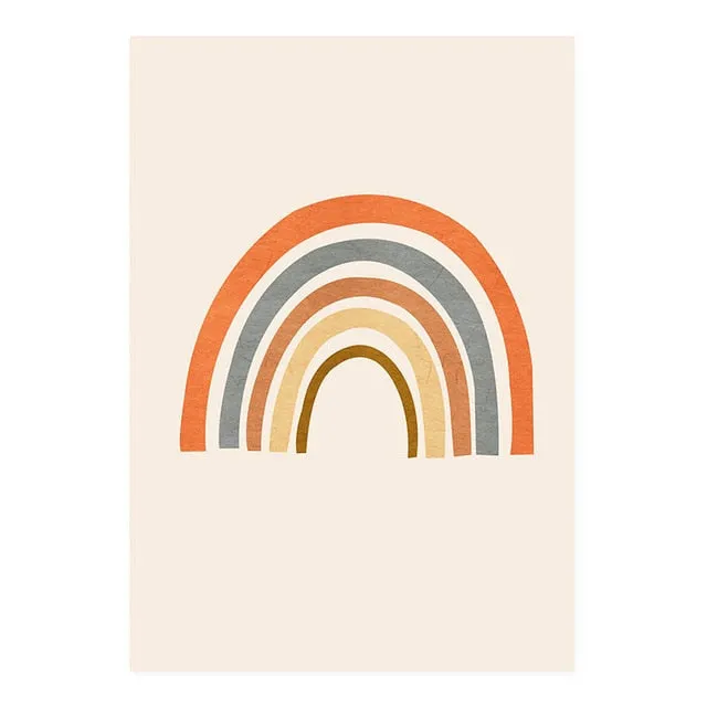 Modern Abstract Boho Style Leaves