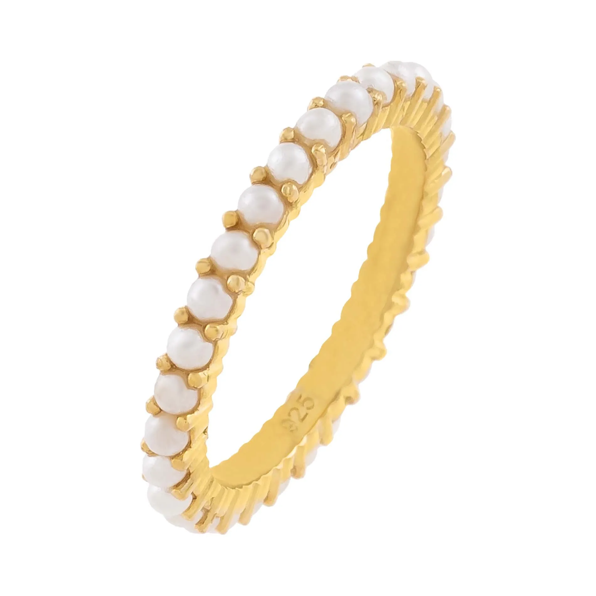 Thin Multi Pearl Ring