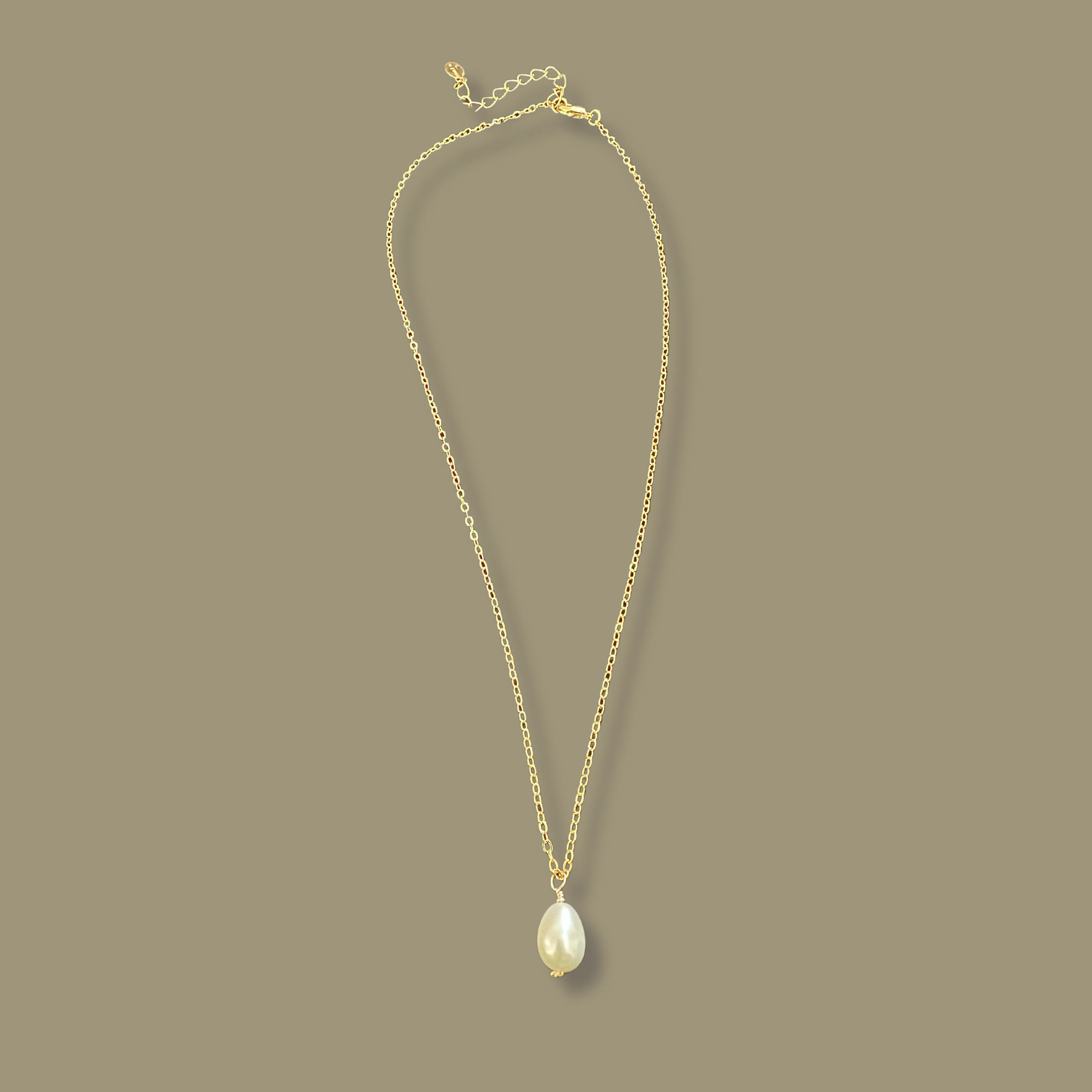 Tiny Oval Pearl Drop Necklace, Dainty Pearl Necklace, Freshwater Necklace, Pearl Choker Necklace, Bridesmaids Gift, Gift For Her.